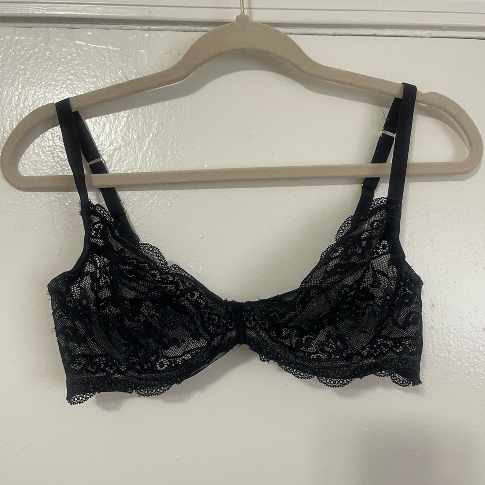 ASOS Black Lace Underwire Bra Intimates